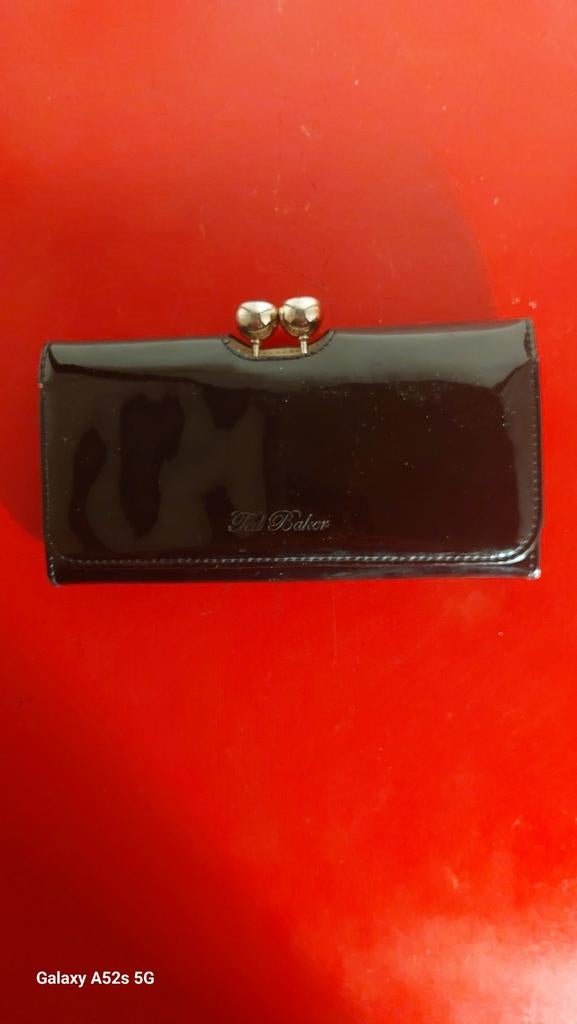 TED BAKER, Zwart Lakleder., Overige merken, Zwart, Ophalen of Verzenden, Zo goed als nieuw