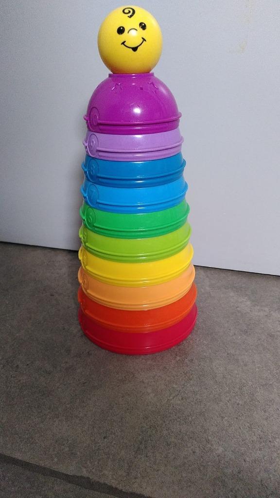 Fisher Price speeltoren halve bollen (stapelbaar), Kinderen en Baby's, Speelgoed | Fisher-Price, Ophalen, Zo goed als nieuw, Speelset