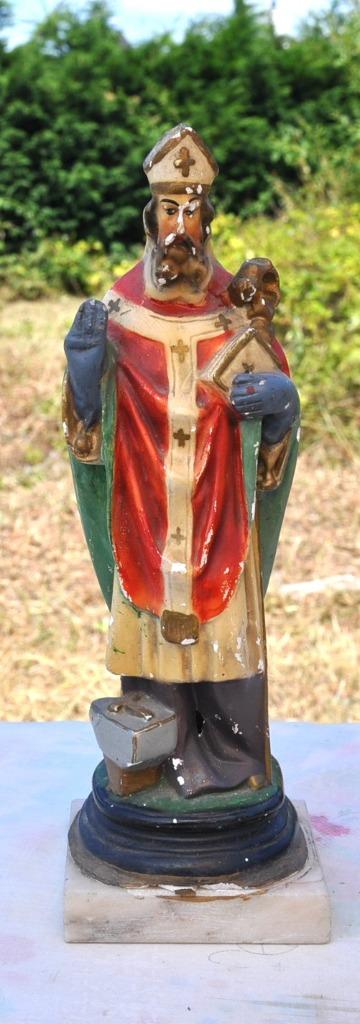 statue de saint eloi en plaque, Antiek en Kunst, Antiek | Religieuze voorwerpen, Ophalen of Verzenden