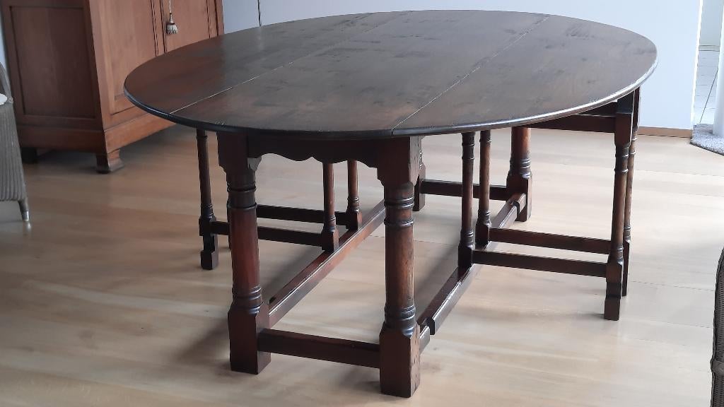 Eettafel massief eik CF, Huis en Inrichting, Tafels | Eettafels, Zo goed als nieuw, 150 tot 200 cm, 200 cm of meer, Vijf personen of meer