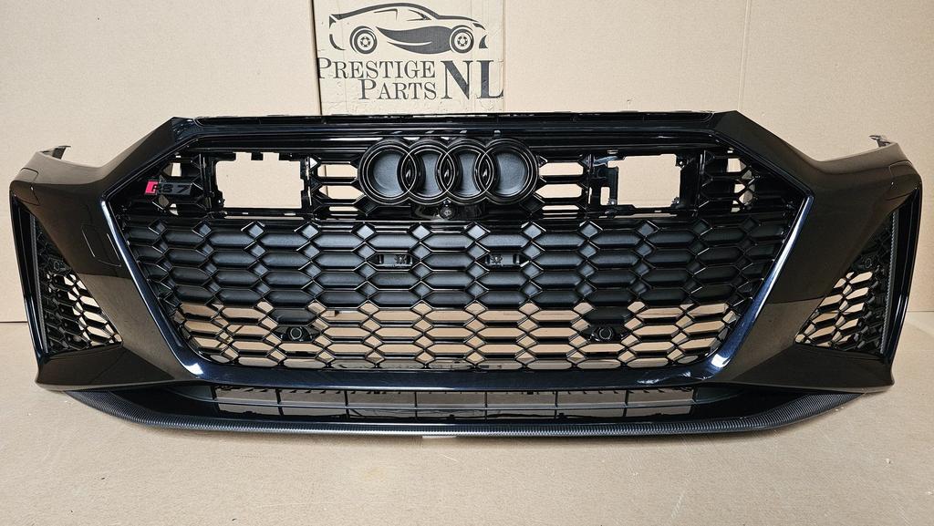 Voorbumper Audi A6 C8 4K0 RS6 ORIGINEEL 6xPDC CAMERA CARBON, -, Origine de la pièce connue, Utilisé, -