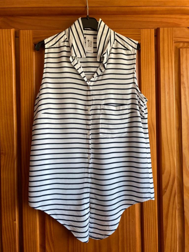 Chemisier sans manches ligné bleu marine blanc C&A T : 170, Enfants & Bébés, Vêtements enfant | Taille 170, Enlèvement ou Envoi