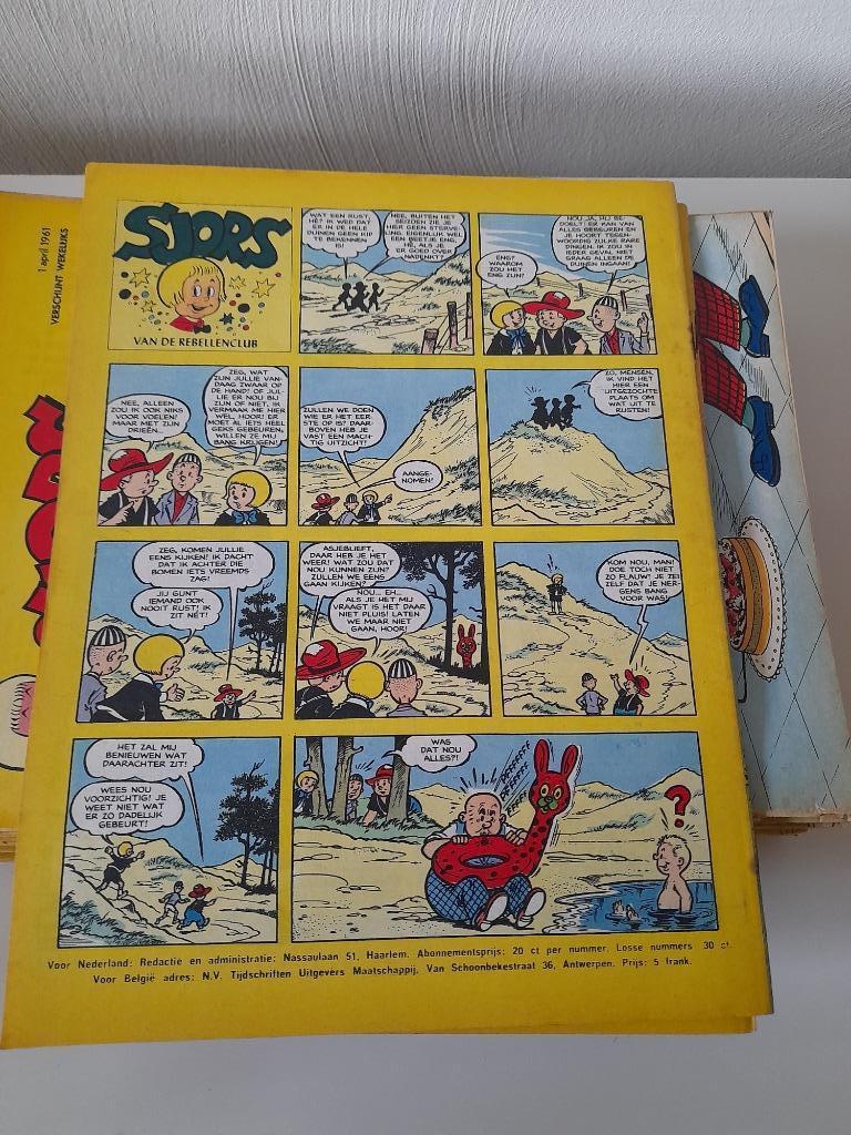 Sjors van de Rebellenclub strip - 30 stuks,  1961 - 1962, Boeken, Meerdere stripboeken, Ophalen of Verzenden, Gelezen