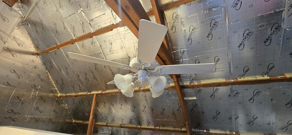 Plafond ventilator met verlichting, Ophalen