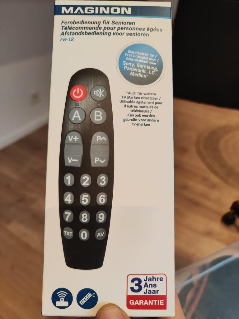 Télécommande Maginon FB-18 Neuf, TV, Hi-fi & Vidéo, Enlèvement, Neuf, Universel