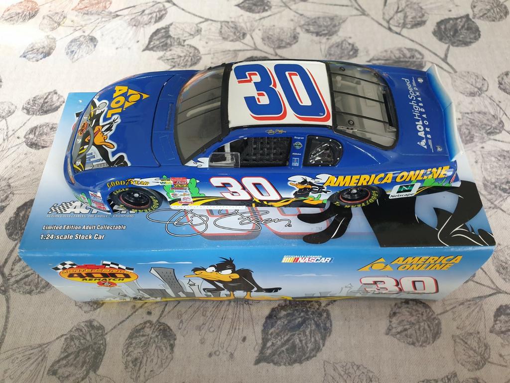 NASCAR 1/24 Chevrolet Green 2002 America Online Looney Tunes, Enlèvement ou Envoi, Comme neuf, Voiture, Autres marques