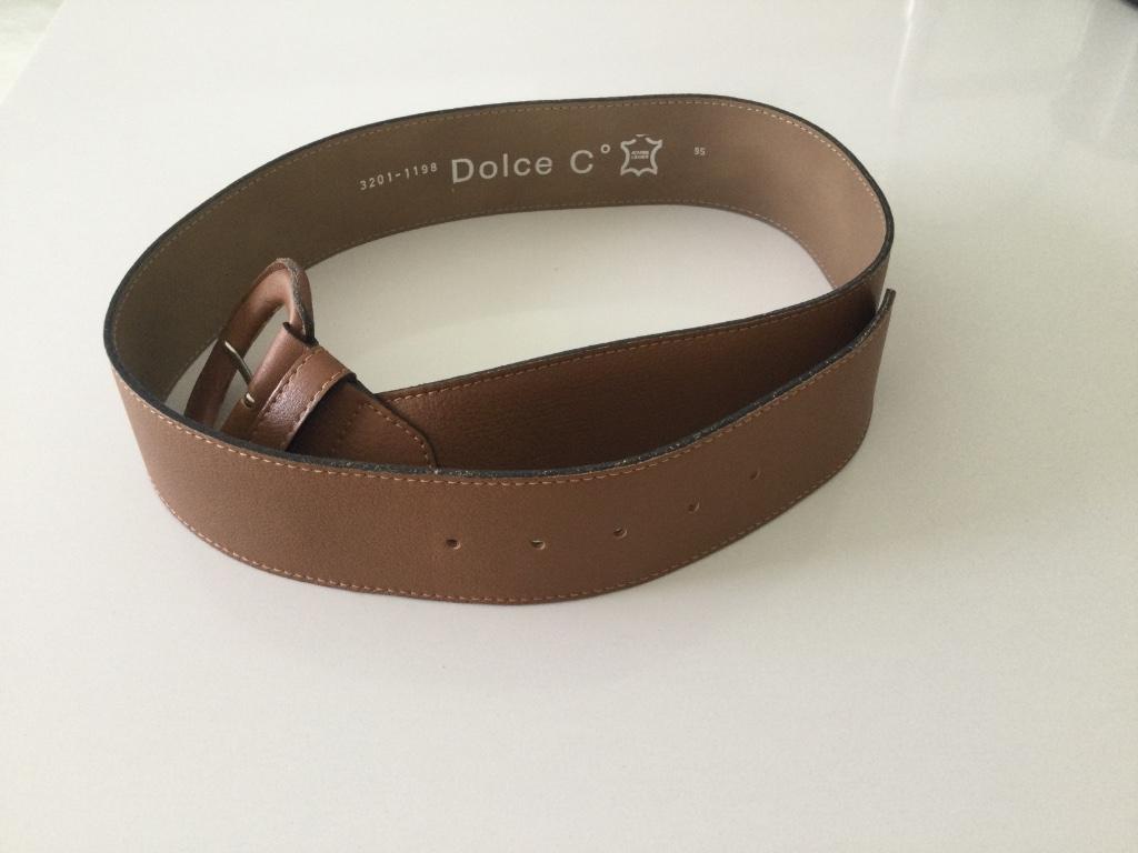 Riem leder nieuw - maat 95 - ceintuur echt leder, Ophalen of Verzenden, Nieuw, Bruin, 90 tot 100 cm