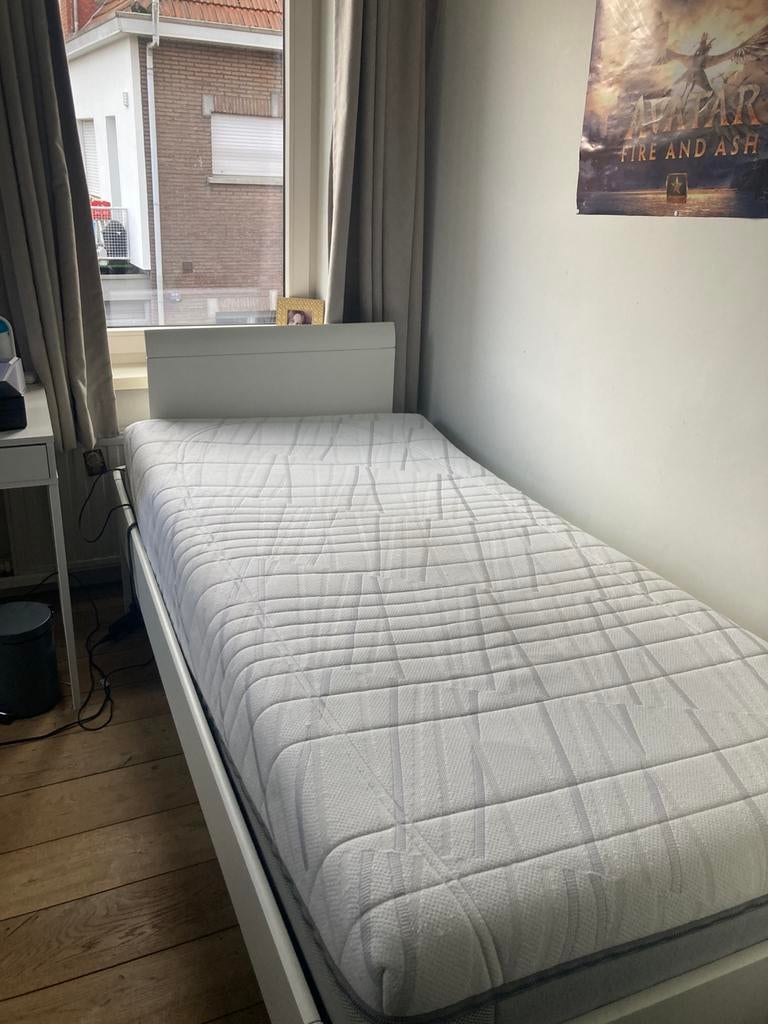 Eenpersoonsbed Auping, Huis en Inrichting, Ophalen, Eenpersoons, Wit, 200 cm