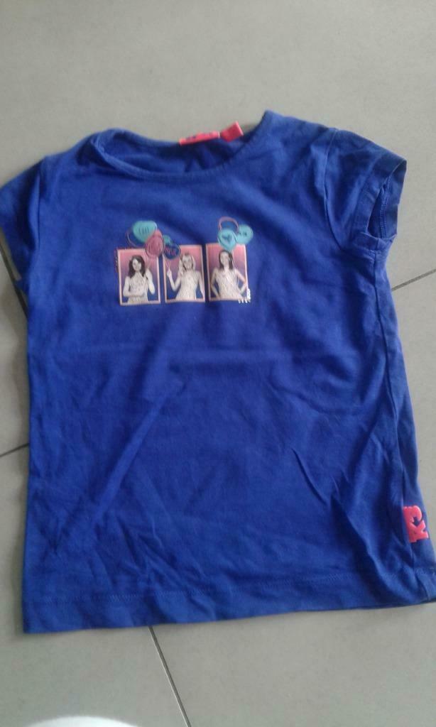 T-shirt k3 blauw maat 122, Gebruikt, Meisje, Ophalen of Verzenden, Shirt of Longsleeve