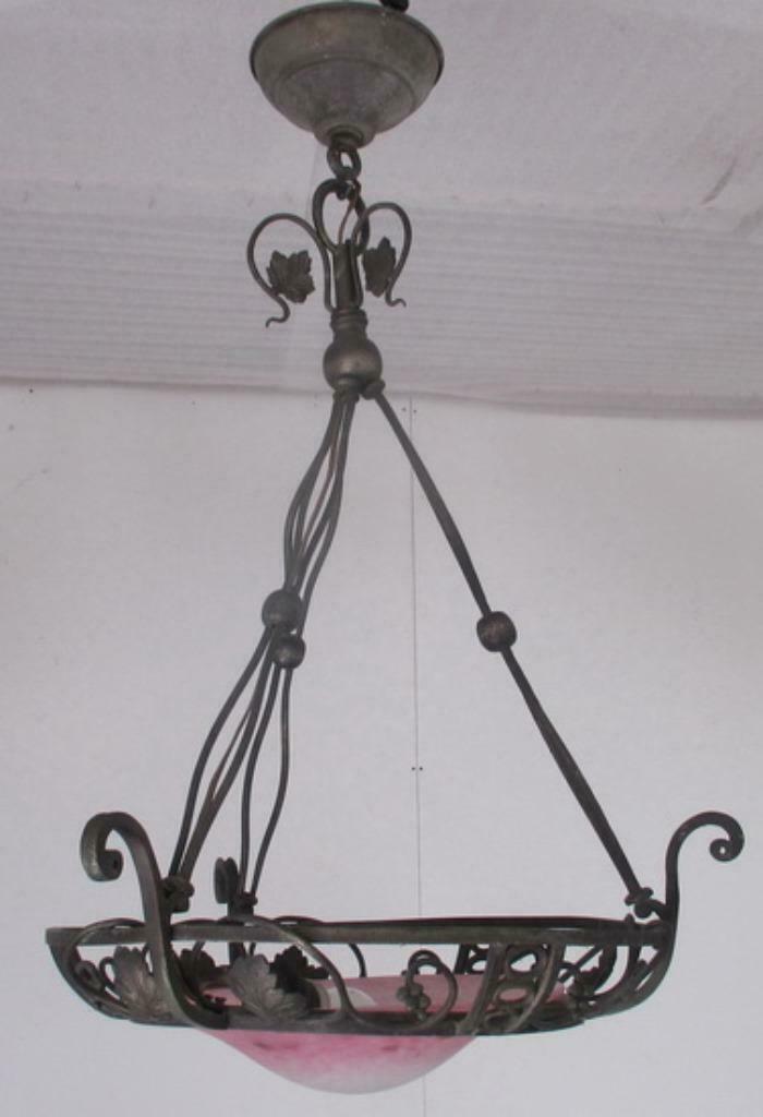 kleine art deco lamp Schneider coup 10, Antiquités & Art, Antiquités | Éclairage, Enlèvement