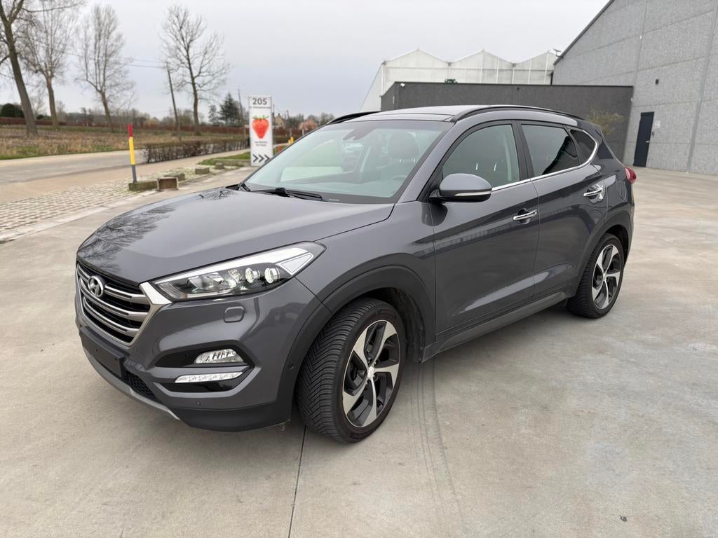 Hyundai tucson 4WD 1.6 BENZINE AUTOMAAT*PANO*LEDER*XENON*, Auto's, Hyundai, Automaat, Testrit aan huis, Leder, Bedrijf