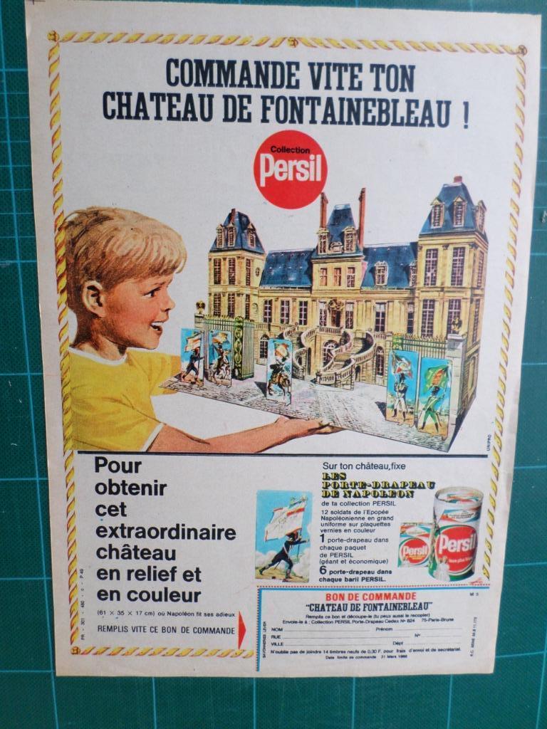 Persil - publicité papier Château de fontainebleau - 1967, Ophalen of Verzenden, Gebruikt, Overige typen
