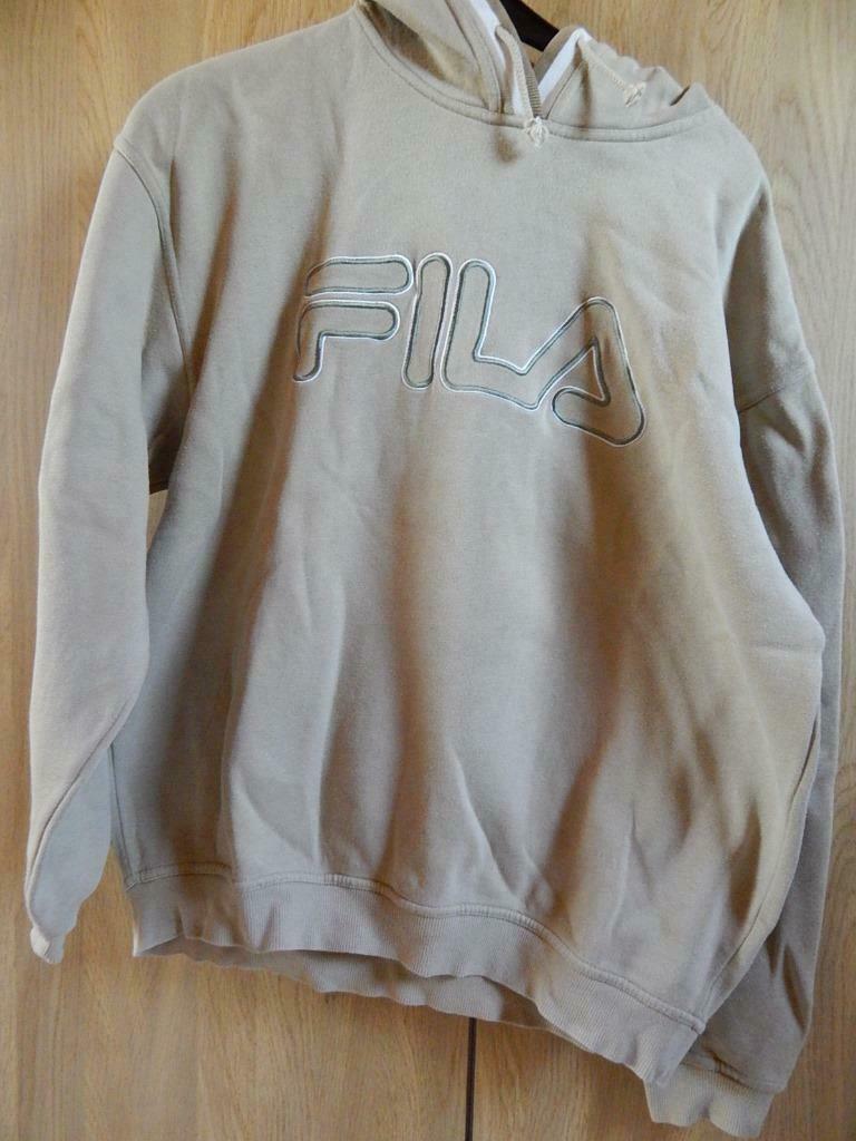 beige sweater fila met kap - maat M, Kleding | Heren, Sportkleding, Maat 48/50 (M), Beige, Ophalen of Verzenden, Zo goed als nieuw