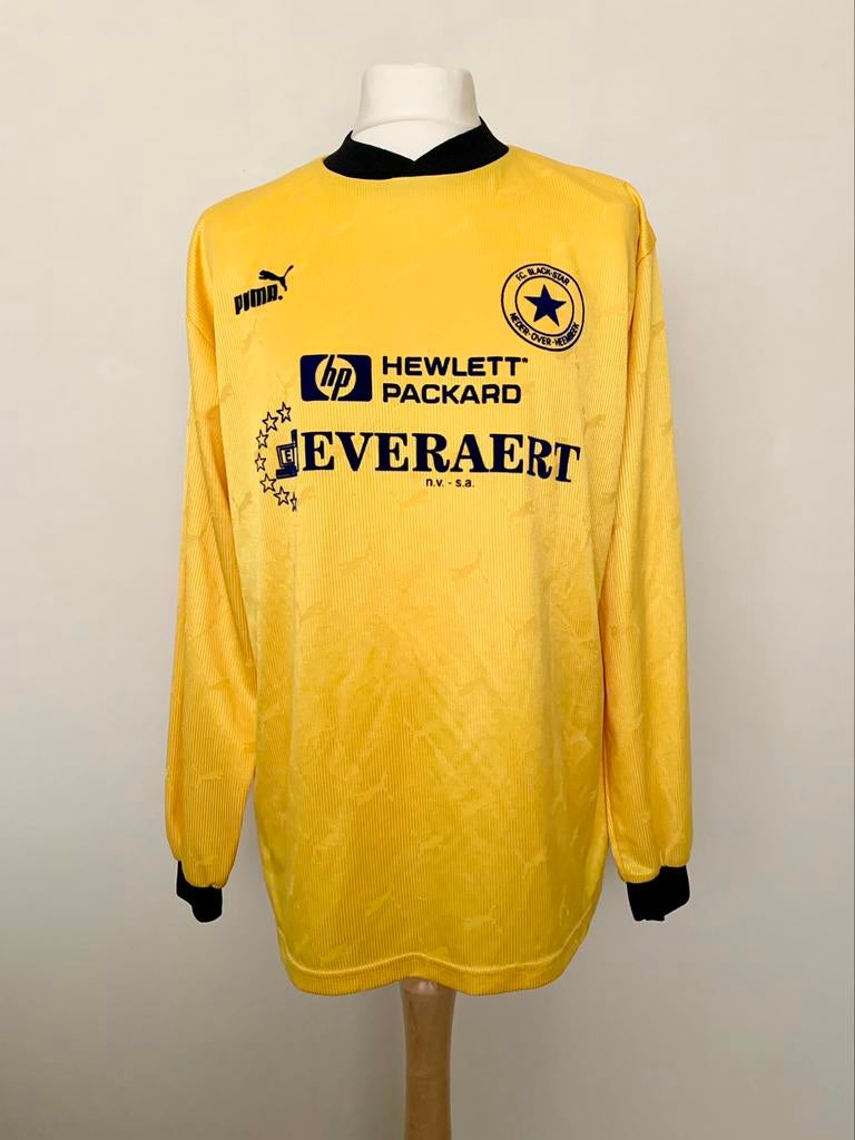 FC Black-Star Neder-Over-Heembeek 2000s #7 match worn, Maat XL, Gebruikt, Shirt