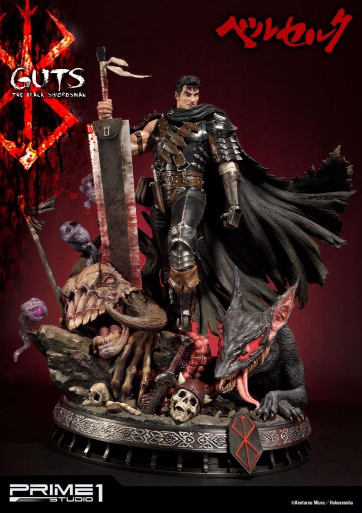 Prime 1 Studio Berserk 1/4 Guts The Black Swordsman, Enlèvement, Autres personnages, Comme neuf, Statue ou Figurine