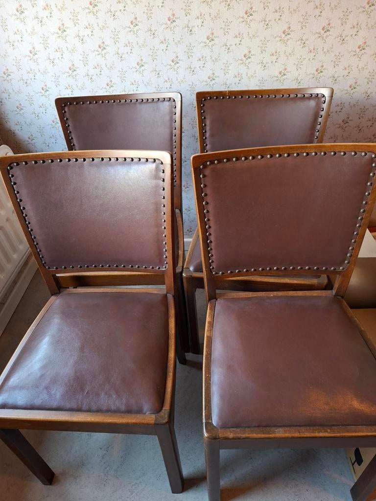 Bruine stoelen ., Huis en Inrichting, Stoelen, Ophalen