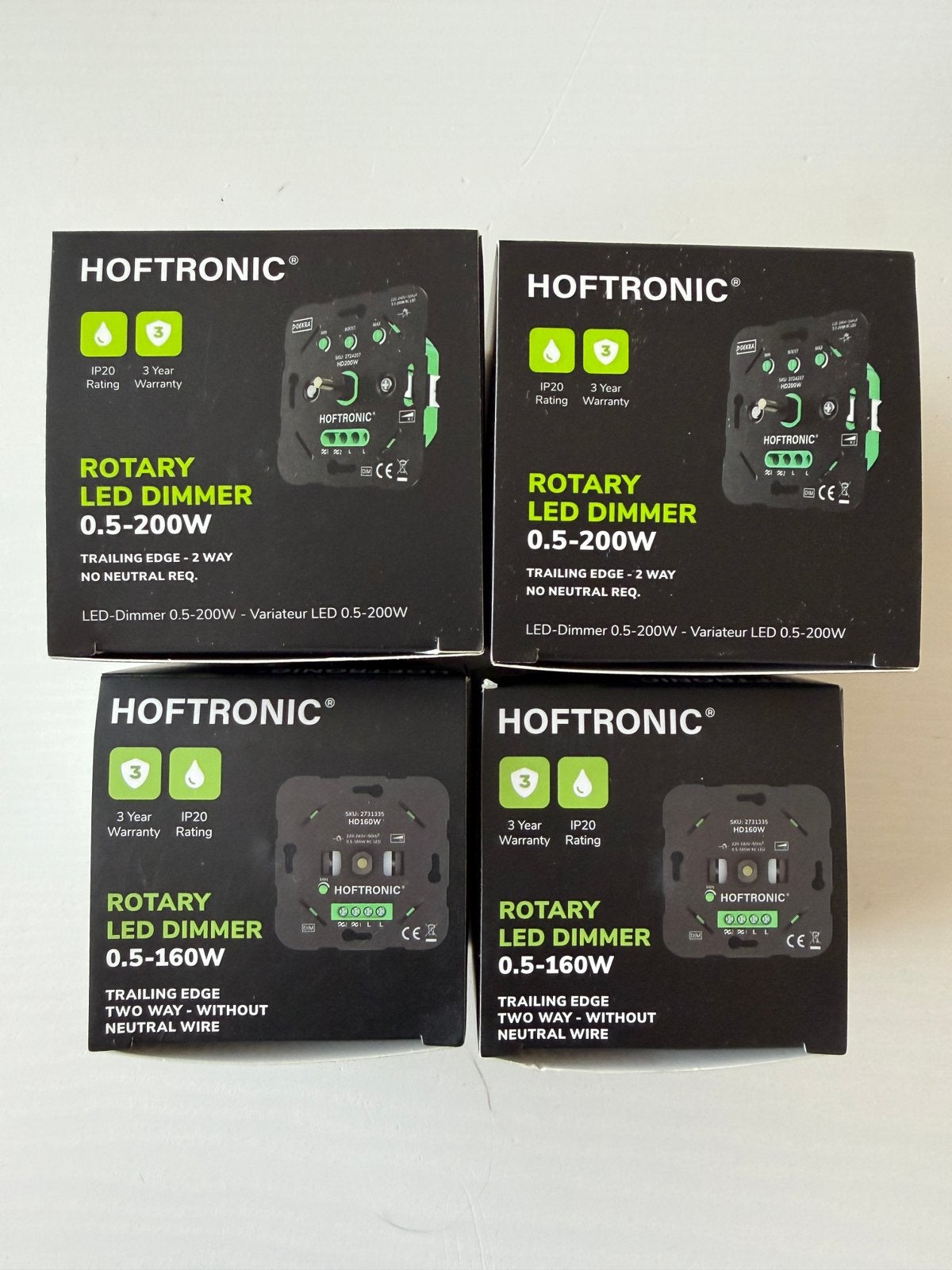 Hoftronic dimmers/schakelaars nieuw, Doe-het-zelf en Bouw, Ophalen of Verzenden, Nieuw, Schakelaar