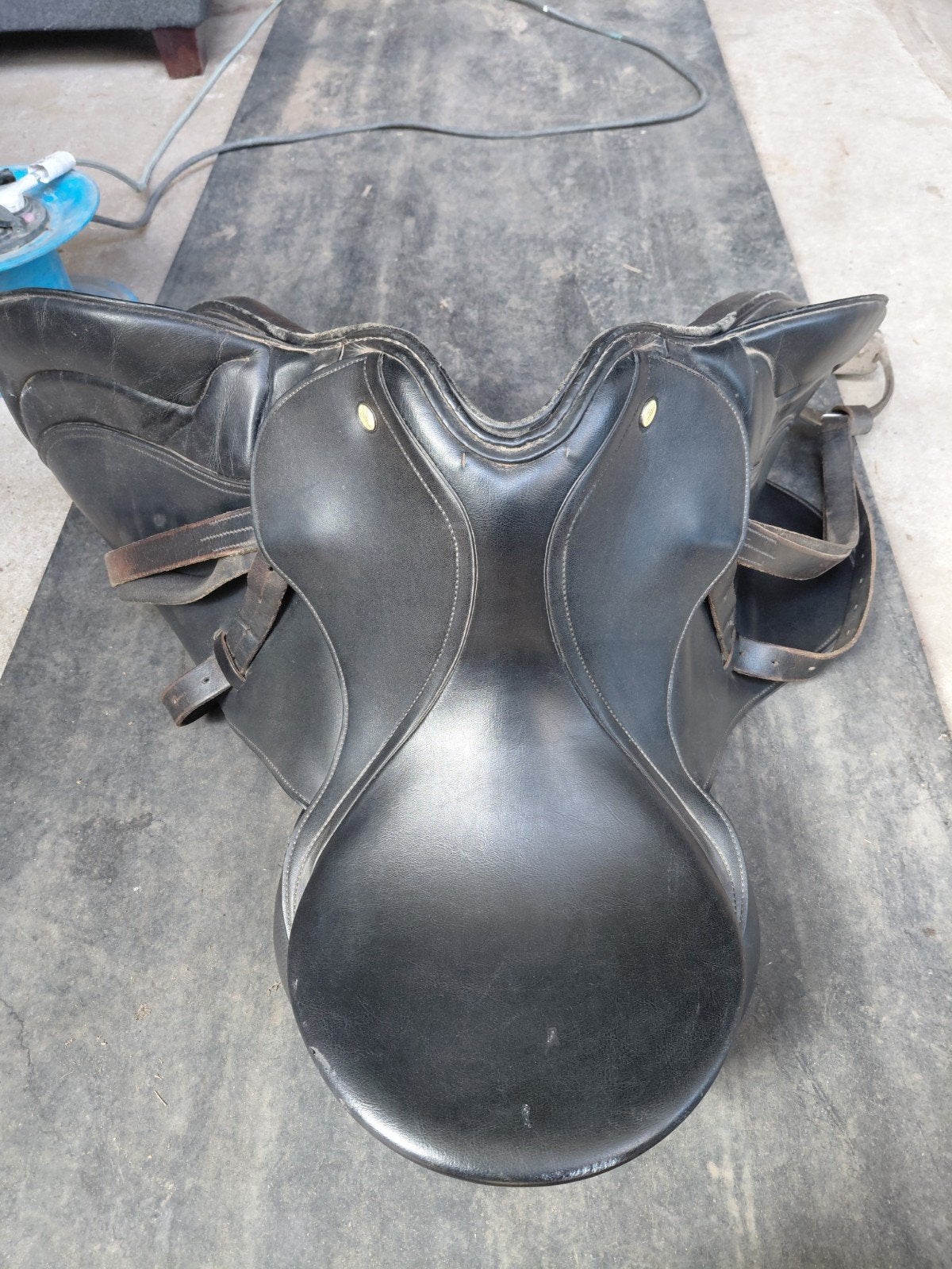 zwart zadel 17,5 inch, Ophalen, Dressuur