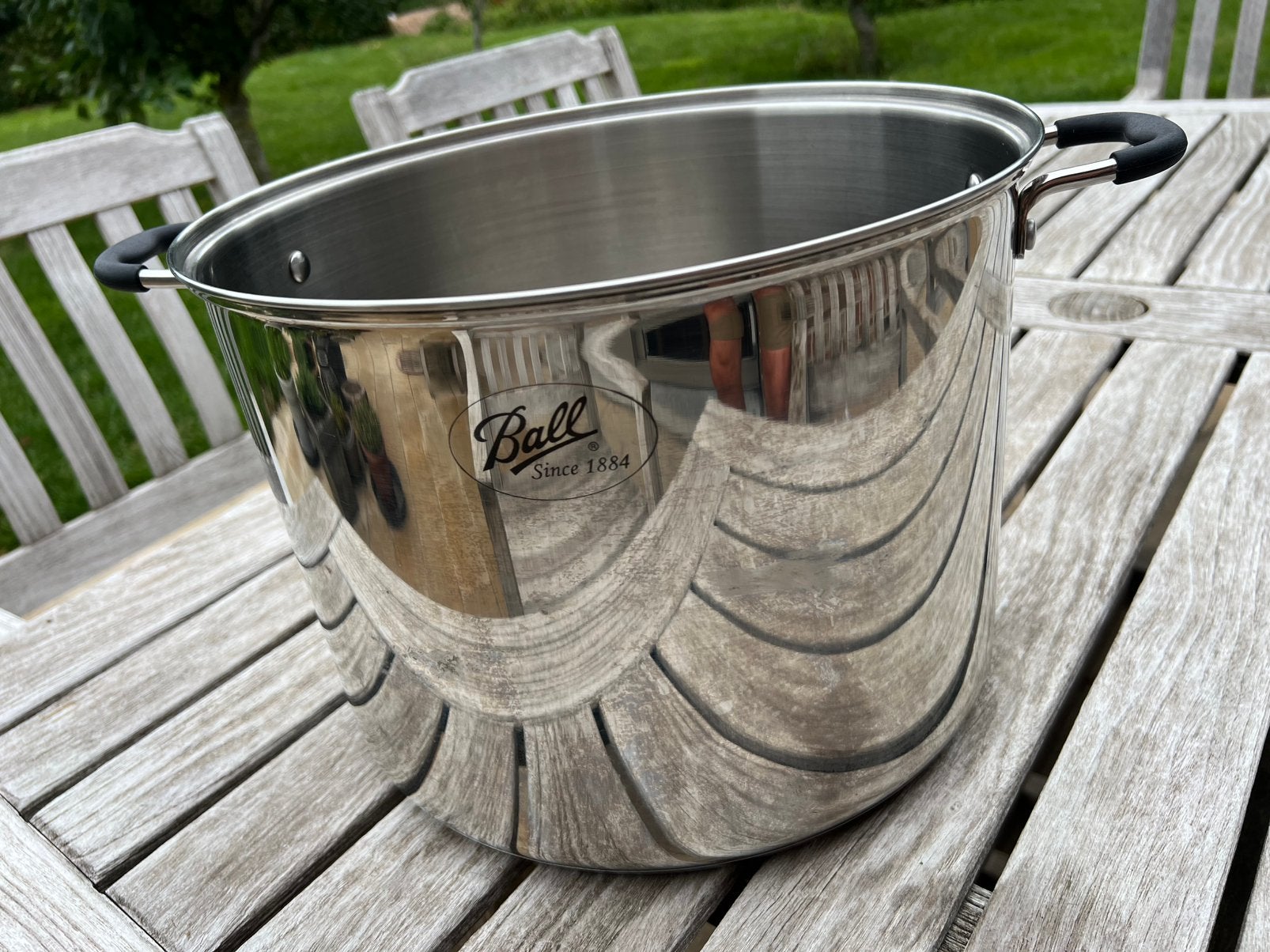 Ball inox warmbad inmaakpan in prima staat, Ophalen, Zo goed als nieuw, Inox