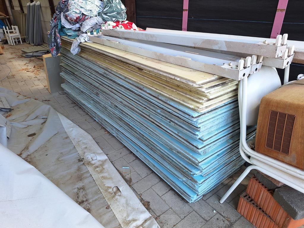 Styrofoam isolatie platen circa 20 stuks 30m2, Doe-het-zelf en Bouw, Ophalen, Gebruikt