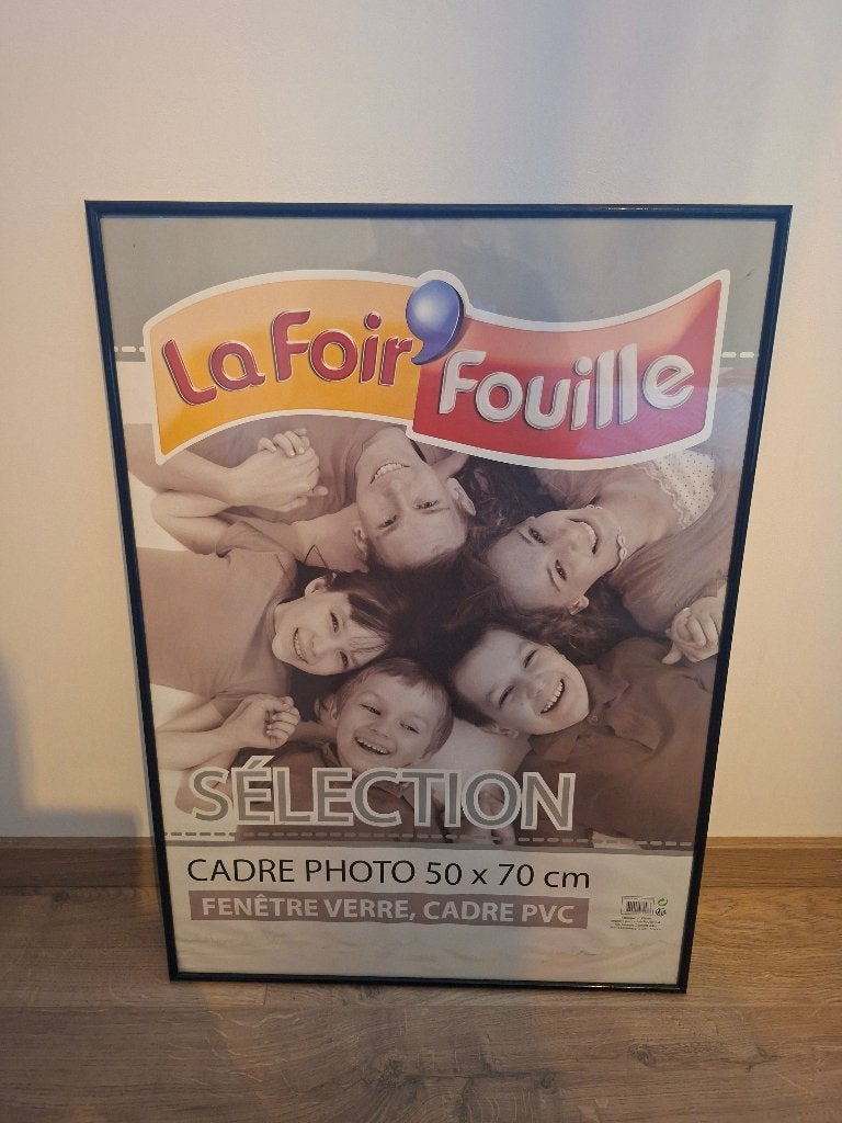 Lijst Poster kader 50 x 70, Huis en Inrichting, Ophalen, Kunststof, 50 cm, Zwart