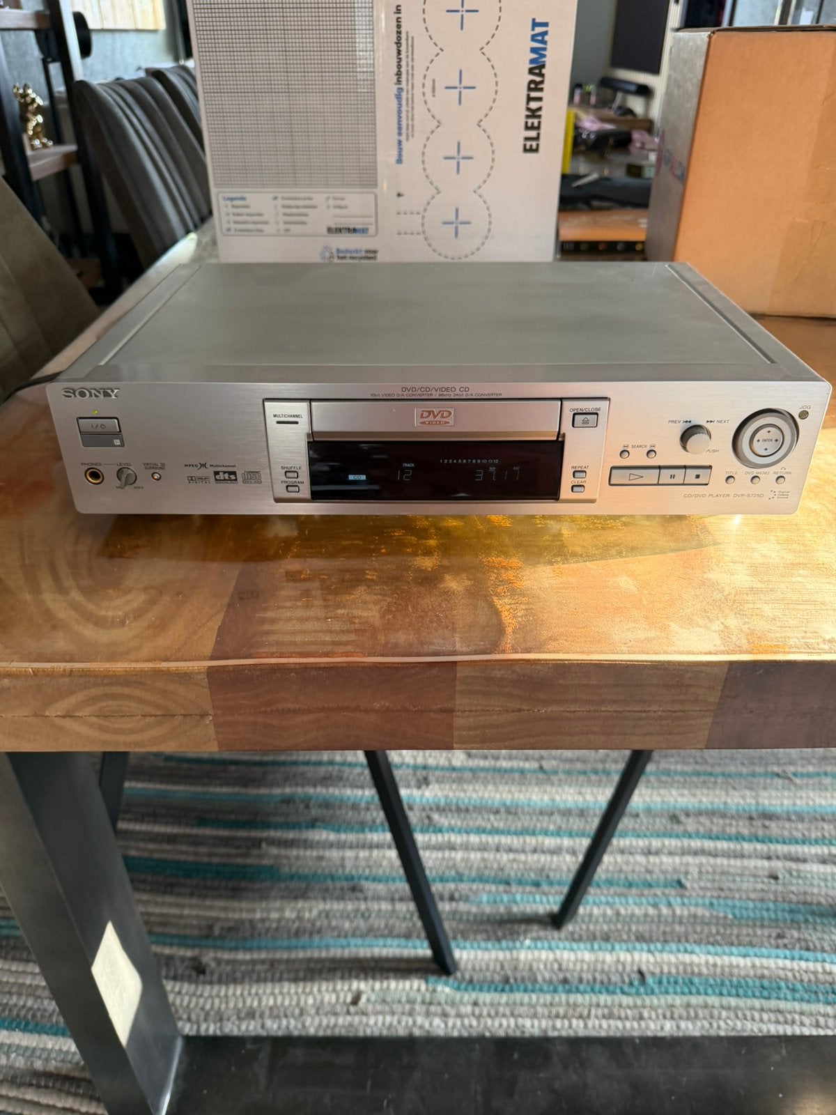 Sony DVP-S725D dvd speler incl afstandsbediening, Audio, Tv en Foto, DVD spelers, Ophalen of Verzenden, Zo goed als nieuw, Sony