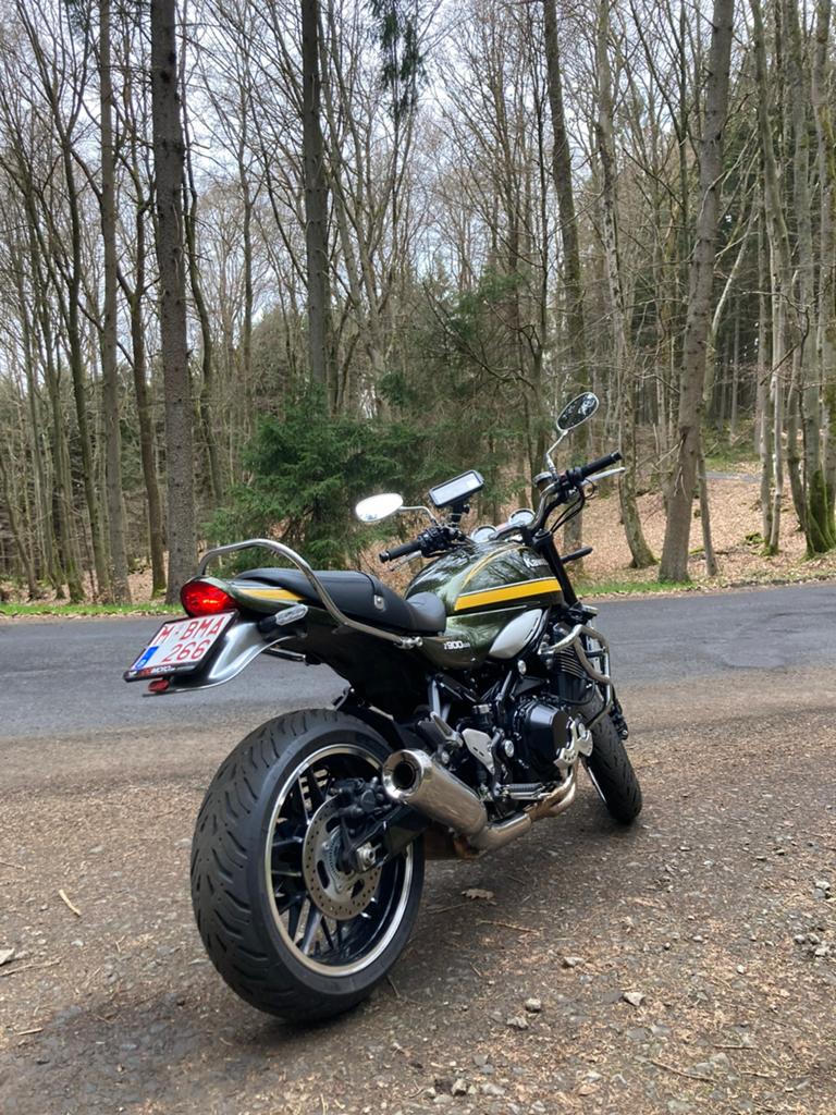 Verlaagd zadel kawasaki z900RS, Enlèvement