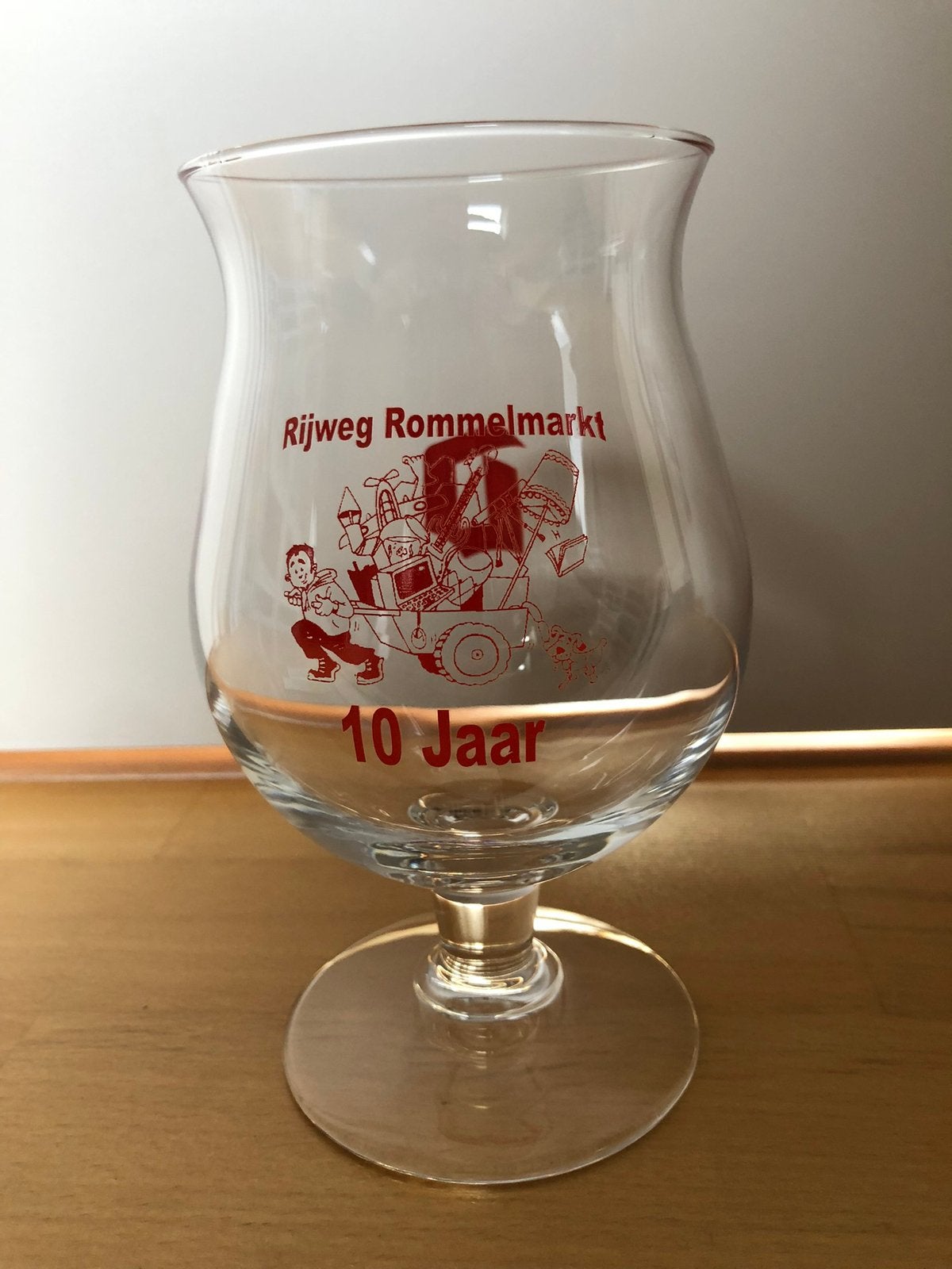 Duvel glas Rijweg Rommelmarkt, Enlèvement ou Envoi, Neuf, Verre à bière