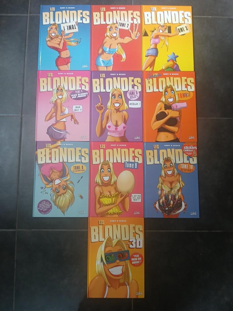 Lot de 10 bd les blondes, Enlèvement ou Envoi