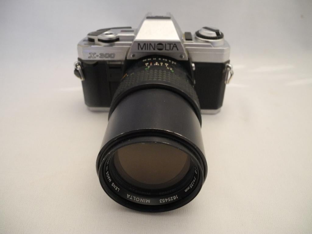 Minolta X300 met Minolta 135 2,8 MC-lens, Audio, Tv en Foto, Verzenden, Gebruikt, Spiegelreflex, Minolta
