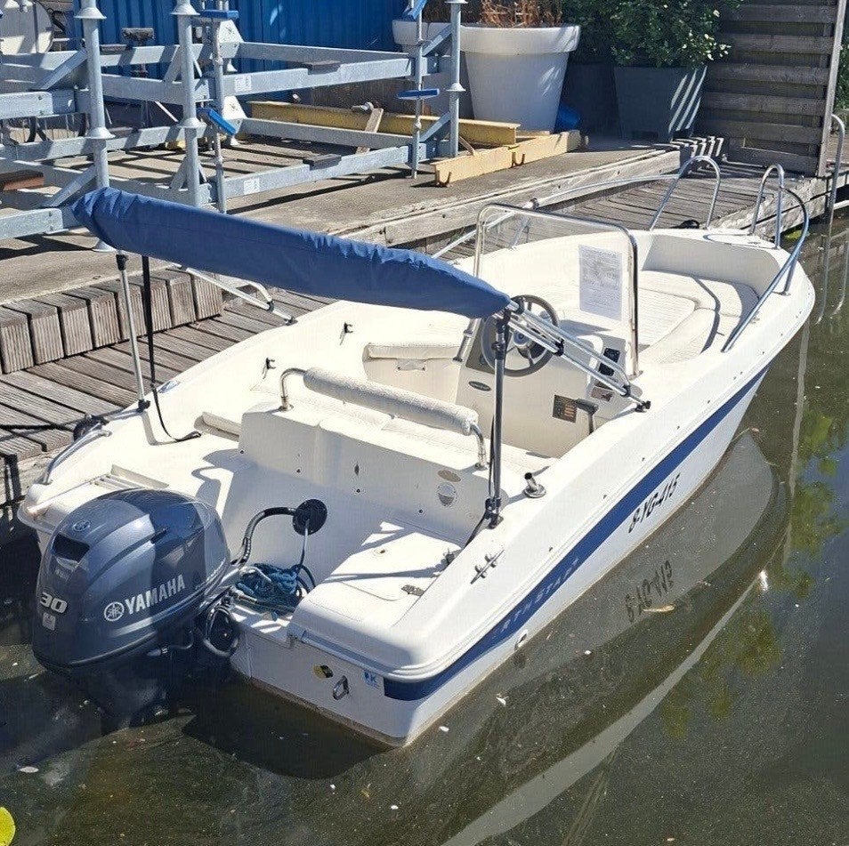 Mooie Consoleboot met moderne Yamaha 30 pk viertakt motor, Watersport en Boten, Ophalen, Overige merken, Elektrische start, 5 m