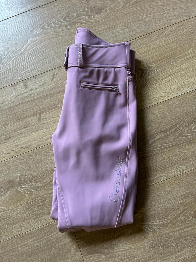 Roze Samshield broek Claranova maat 36, Animaux & Accessoires, Vêtements d'équitation, Enlèvement ou Envoi, Comme neuf