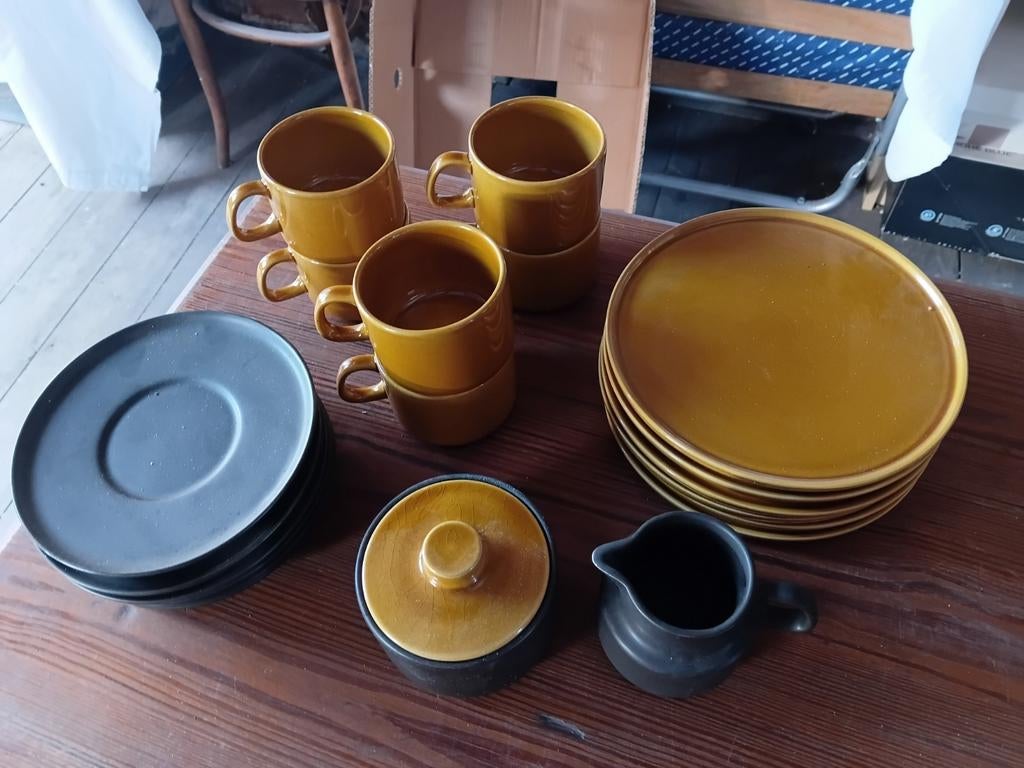 Service à café vintage Melitta - Design 70s- Bicolore, Enlèvement