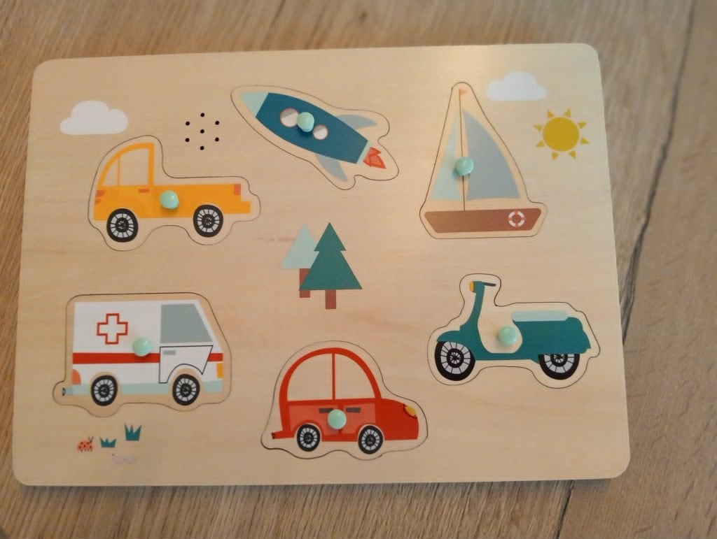 Mooie houten puzzel met geluid, Ophalen, Zo goed als nieuw, Van hout, Minder dan 10 stukjes
