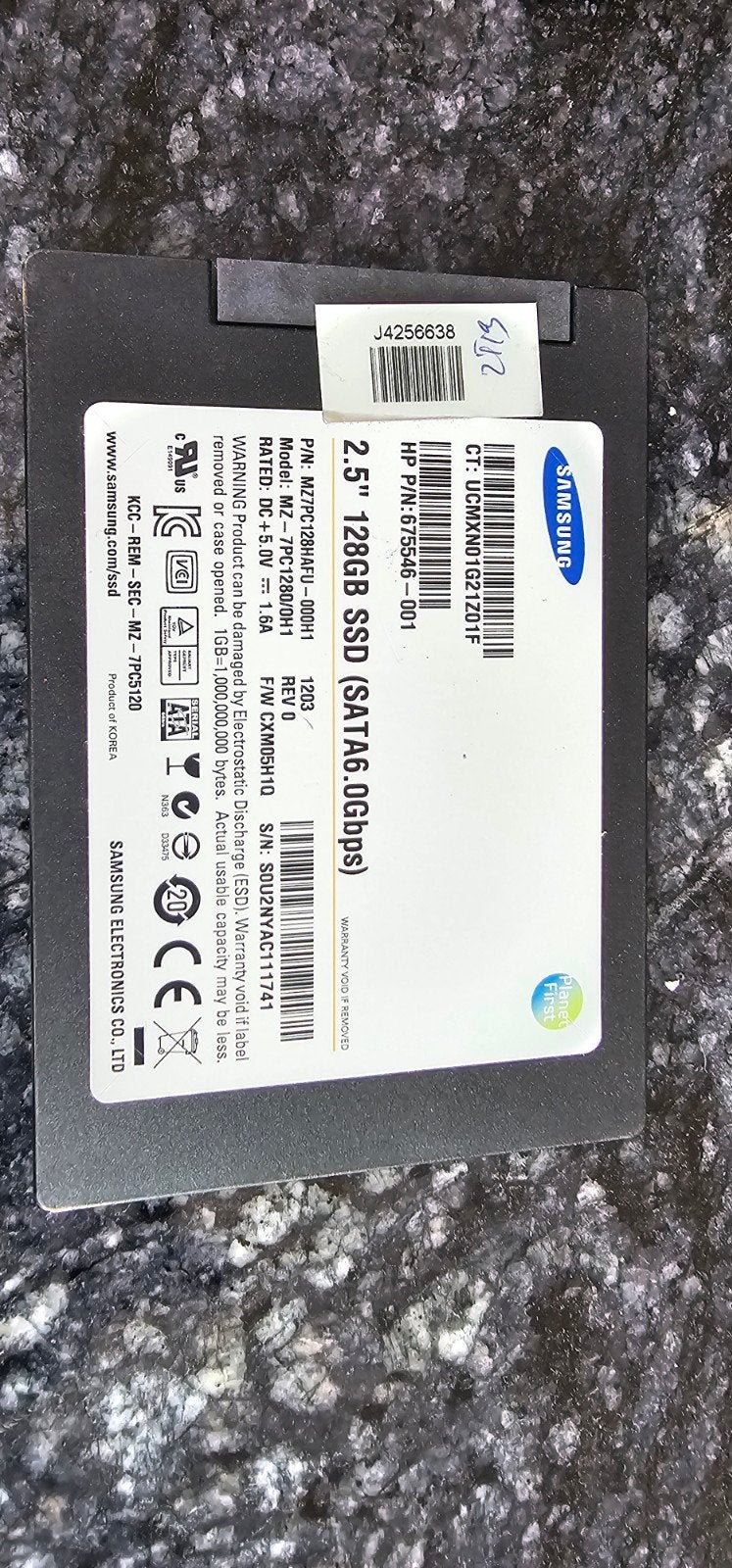Samsung ssd 128GB Sata 6.0Gbps, Computers en Software, Harde schijven, Ophalen of Verzenden, SATA, SSD