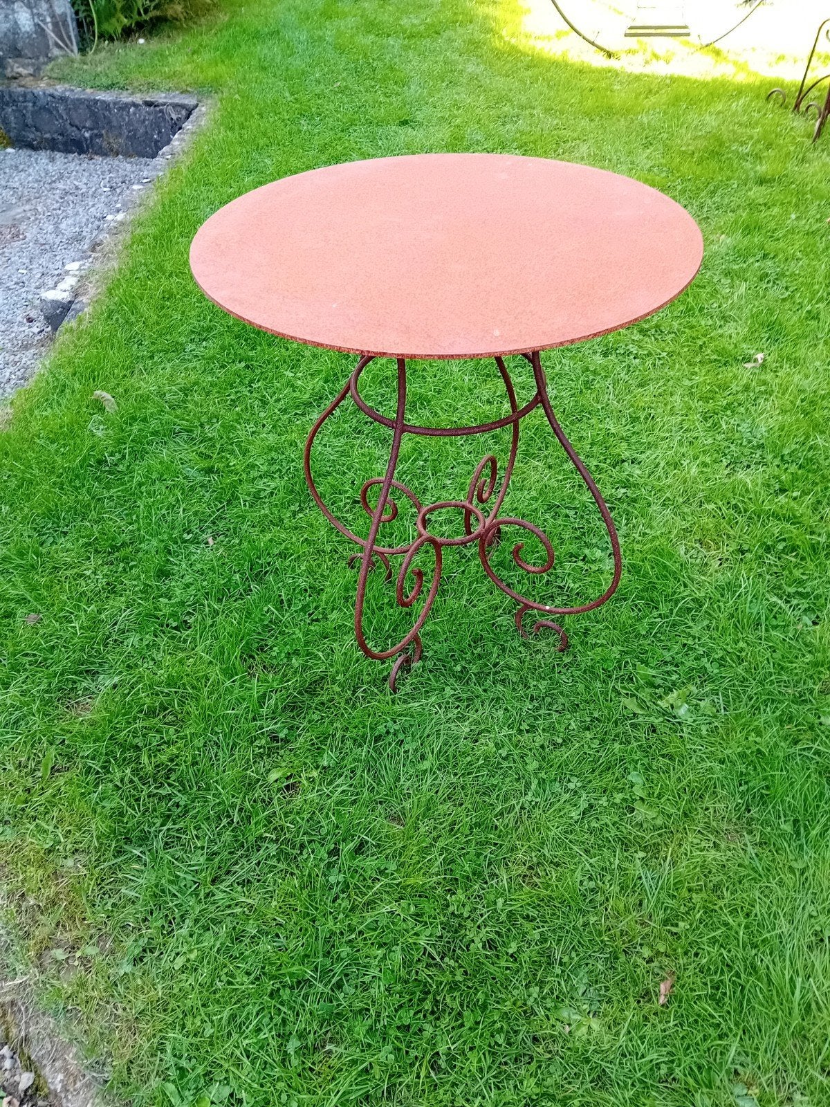 Table de jardin fer forgé et traité, Jardin & Terrasse, Enlèvement, Neuf, Rond, Métal