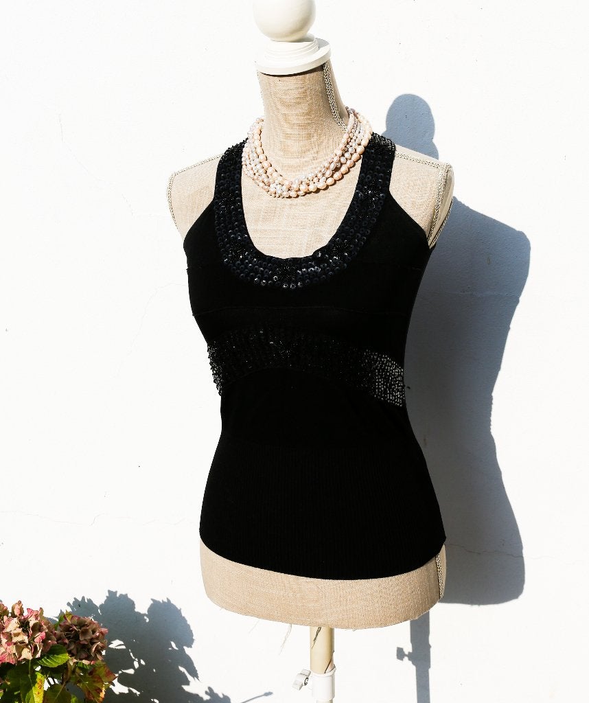 Prachtige top met pailletten M - Donna Concept, Kleding | Dames, Maat 38/40 (M), Zwart, Donna Concept, Ophalen of Verzenden
