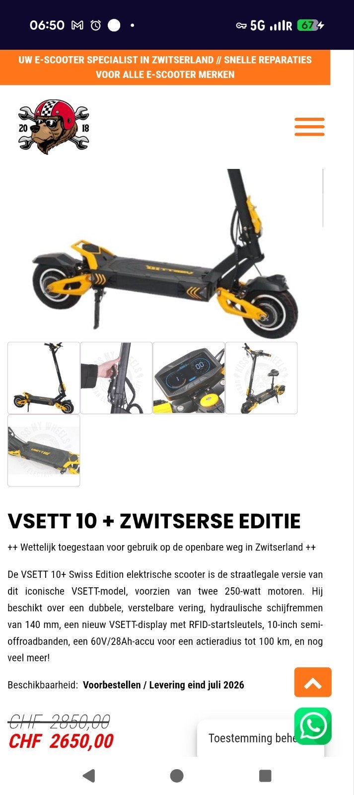 Step, vsett 10, Vélos & Vélomoteurs, Enlèvement