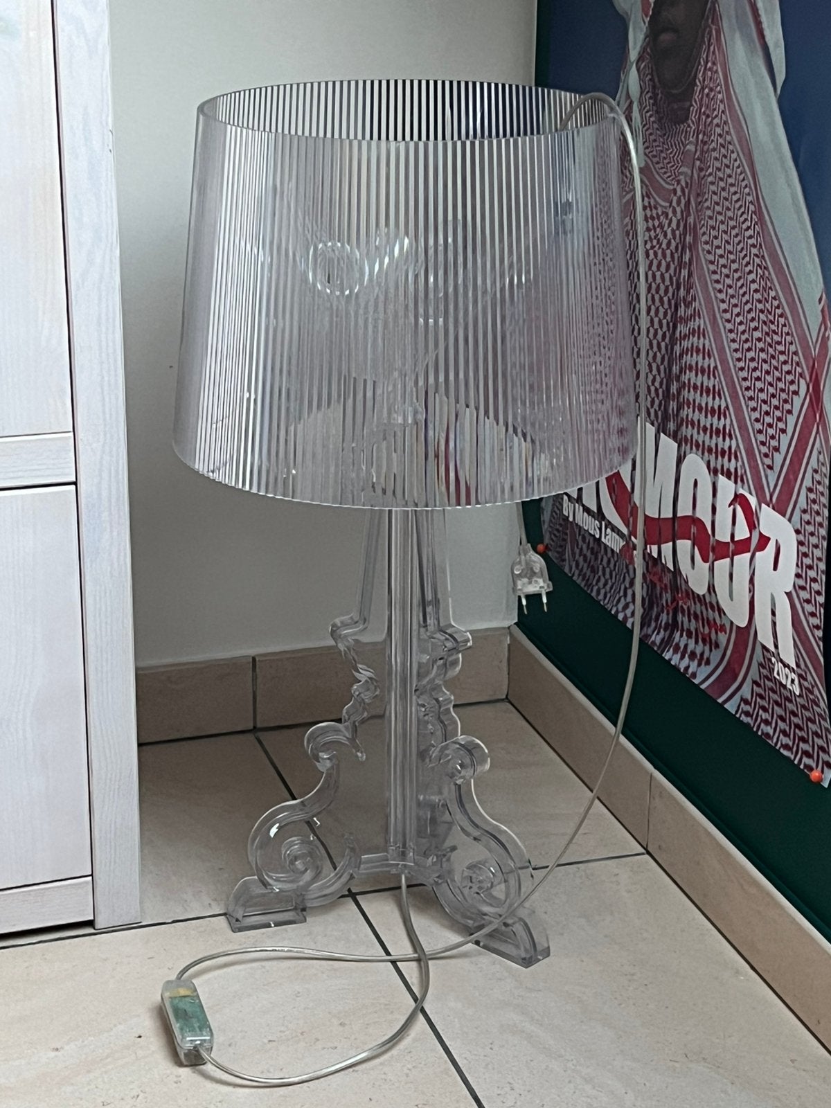 Kartell Bourgie lamp, Ophalen of Verzenden, Zo goed als nieuw, Overige materialen, Minder dan 100 cm