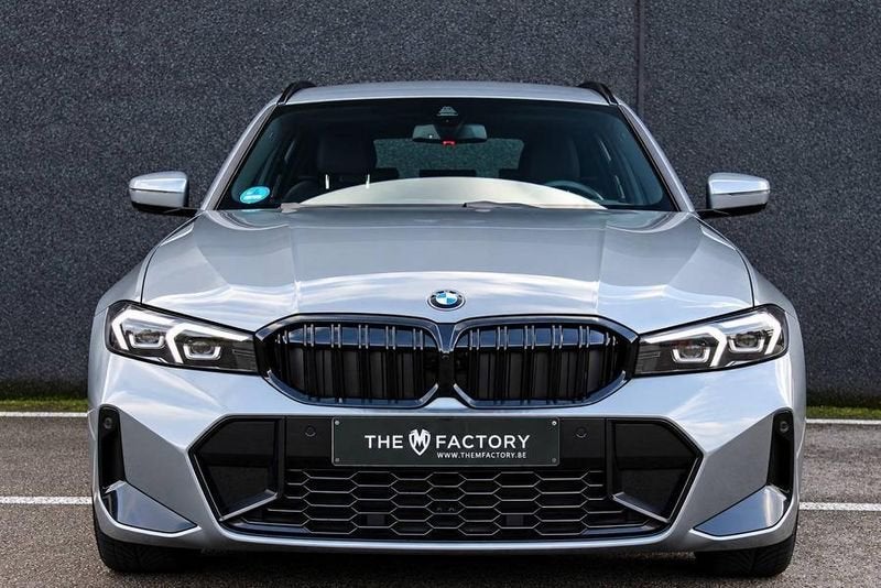 BMW Série 3, Cuir, Argent ou Gris, Euro 6, Noir