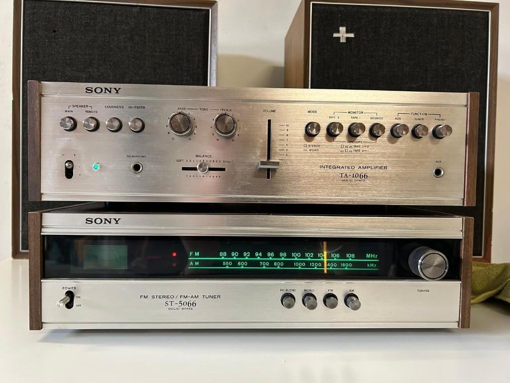Vintage stereoset Sony met Philips speakers, Audio, Tv en Foto, Ophalen, Gebruikt, Losse componenten, Sony