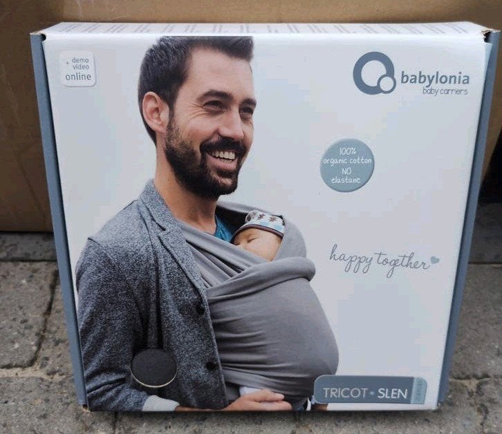 Écharpe Babylonia Tricot Slen, Enfants & Bébés, Autres marques, Enlèvement ou Envoi, Écharpe de portage, Utilisé