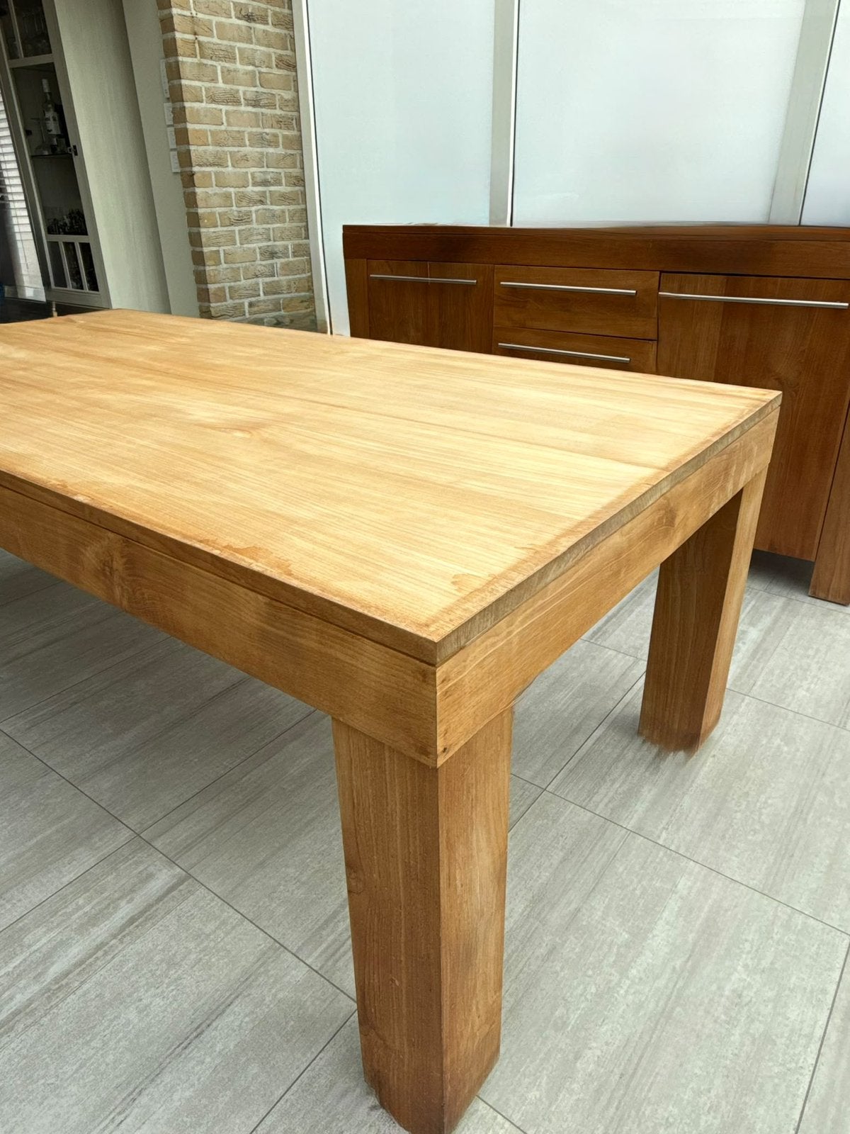 Table en teck massif Ventura, Teck, 50 – 75, 200 cm ou plus, 100 à 150 cm
