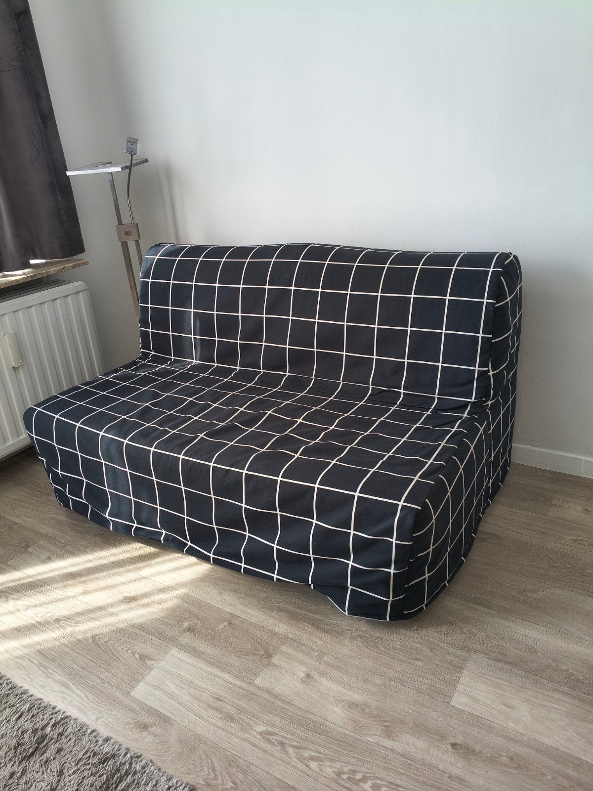 slaapbank Ikea mod. lycksele 140 x 200, Huis en Inrichting, Ophalen, Tweepersoons, 140 cm, Zo goed als nieuw
