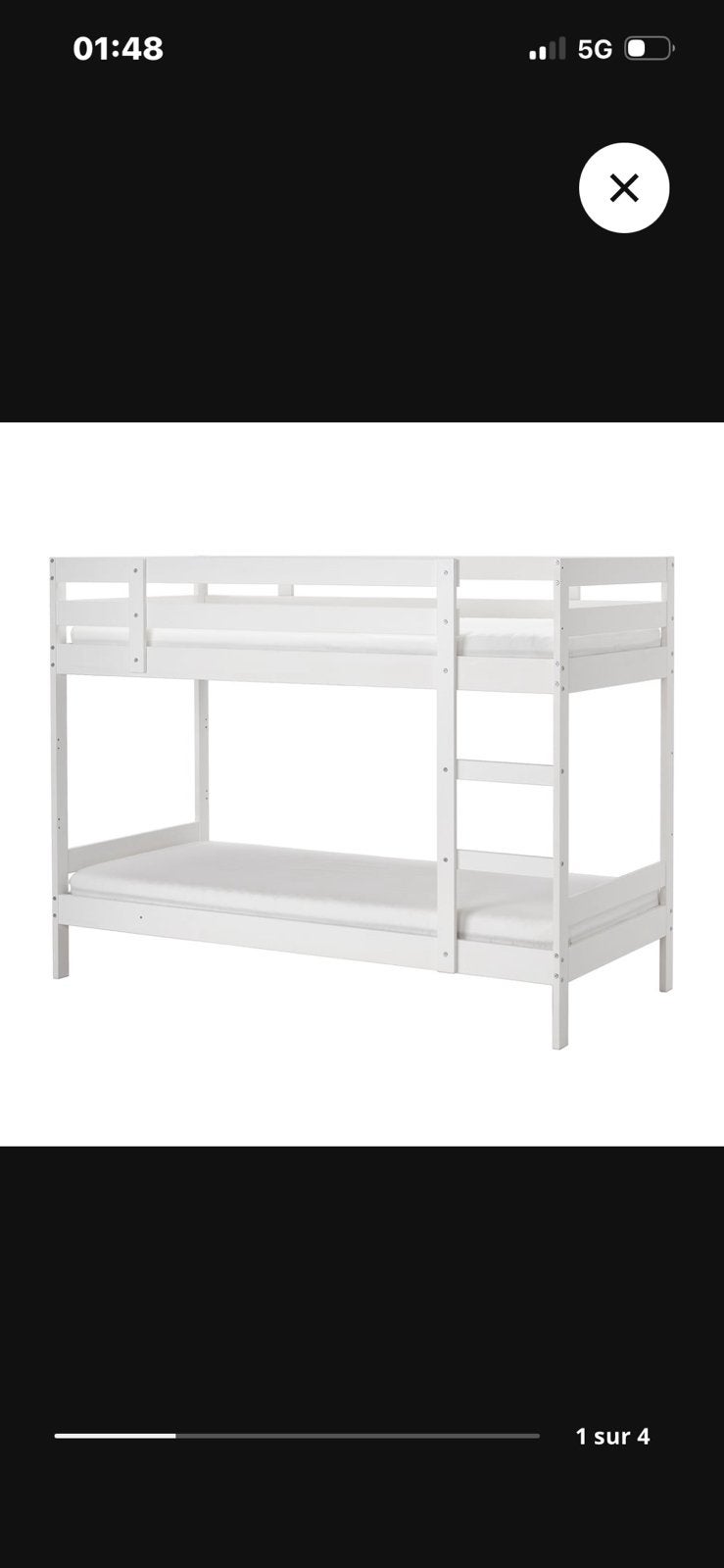 Kinderbed te koop 135€, Ophalen, Zo goed als nieuw, Hoogslaper