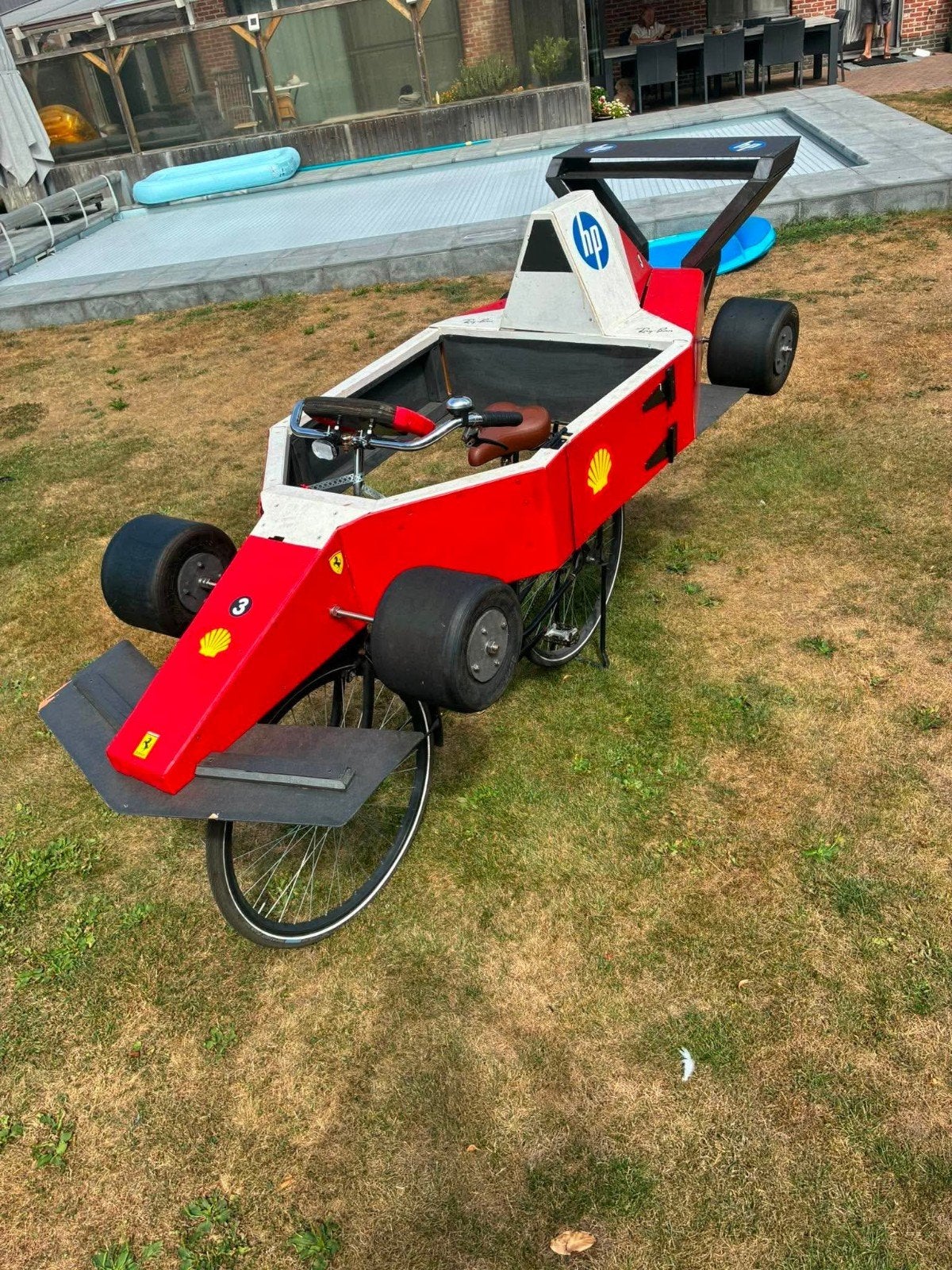 Formule 1 fiets, Ophalen