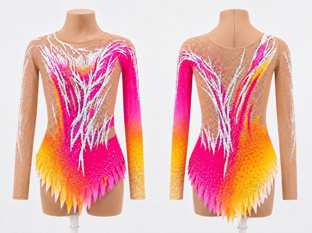 Wedstrijd Turnpakje Acrogym Turnpak Rokje Maillot Acro, Sport en Fitness, Turnen, Ophalen of Verzenden, Nieuw, Turnpak(je)