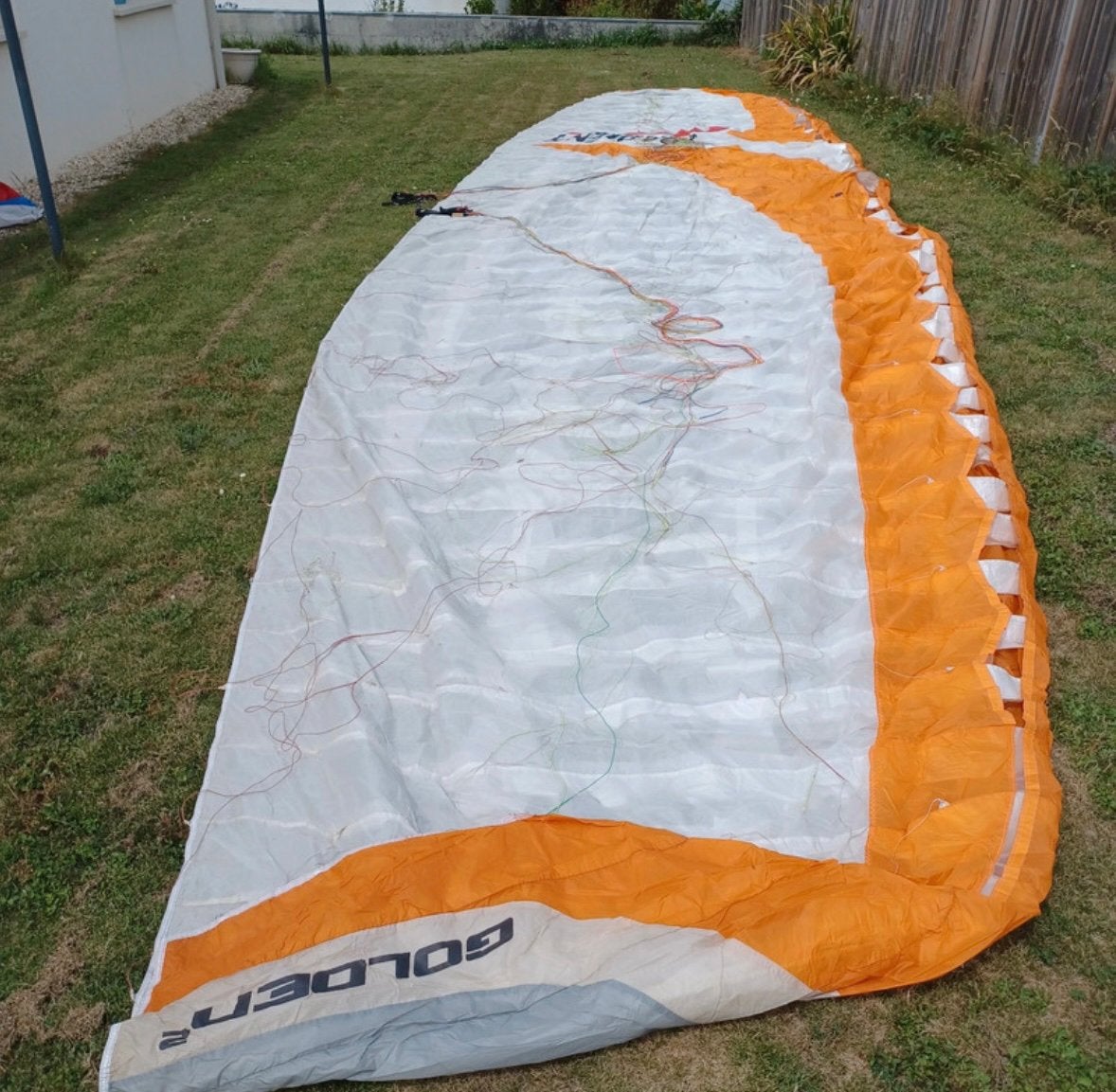 Kit parapente gonflage, Sport en Fitness, Zweefvliegen en Paragliding, Ophalen of Verzenden, Zo goed als nieuw