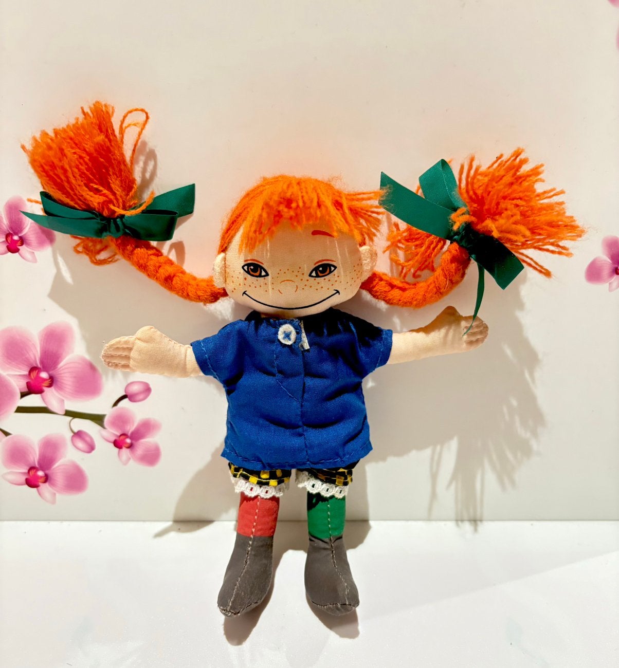 🧡 Poupée Pippi Longstocking, Collections, Enlèvement ou Envoi, Comme neuf, Poupée, Réaliste ou Reborn