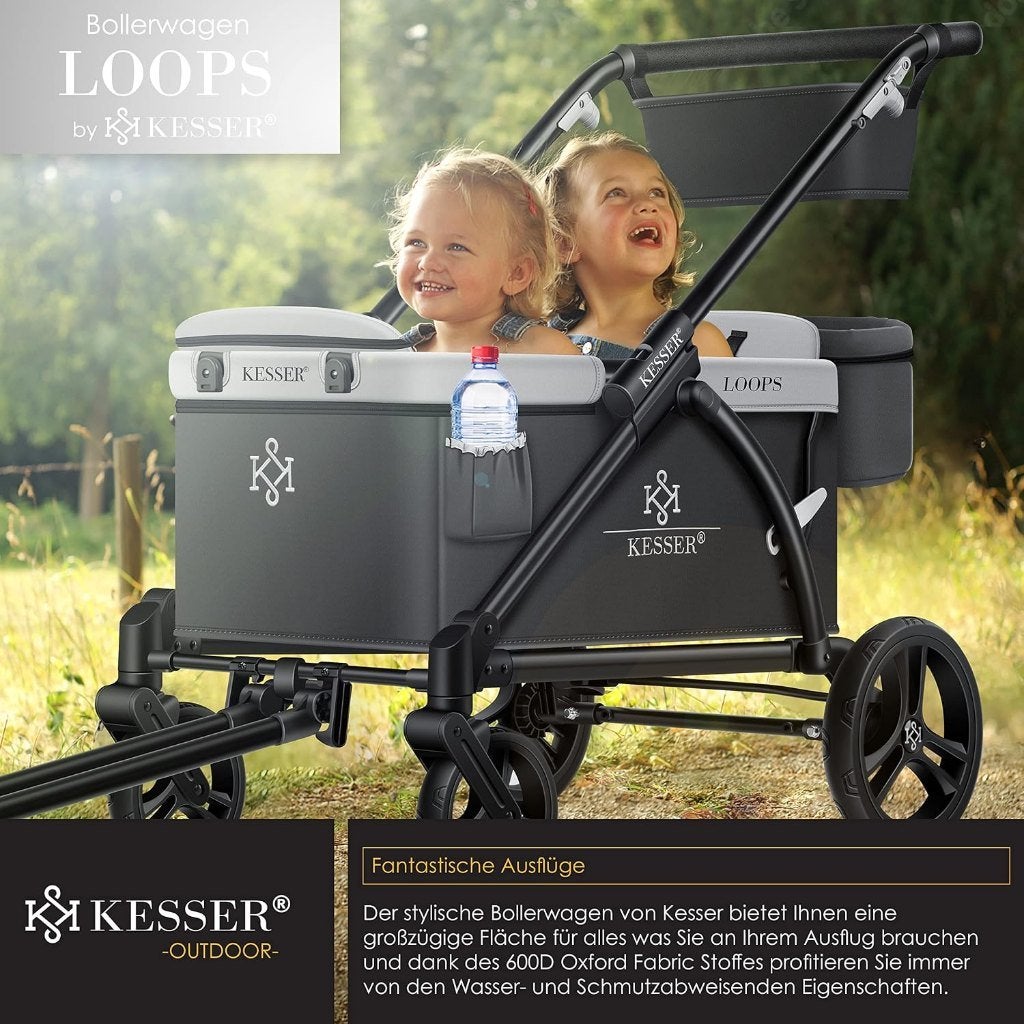 Poussette pliable 2 en 1 KESSER Loops avec toit, Enfants & Bébés, Poussettes & Combinaisons, Utilisé, Poussette combi, Autres marques